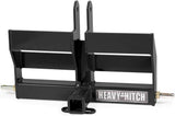 Category 1 3-Point Hitch Receiver Drawbar with Dual Weight Bracket, Green
