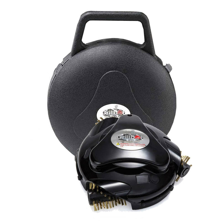 Grillbot Automatic Grill-Cleaning Robot with Protective Carry Case, Black